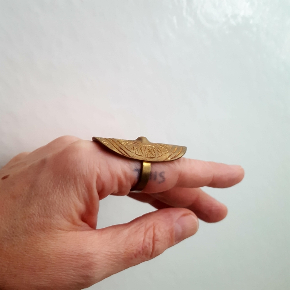 Boho Large Statement Ring - image 5